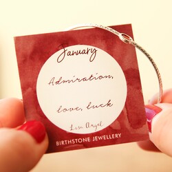 Organic Style Birthstone Bangle