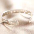 Lisa Angel Ladies' Open Moon and Stars Bangle in Silver