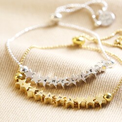 Personalised Delicate Star Bead Friendship Bracelet