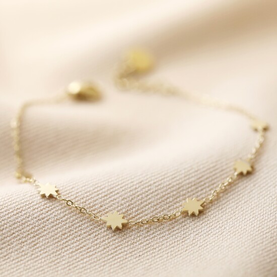 Stainless Steel Starry Bracelet in Gold