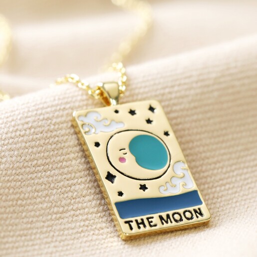 The World Tarot Card Necklace - Gold | The Silver Wing