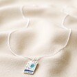 Enamel The Moon Tarot Card Necklace in Silver Full Length