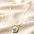 Fortune Tarot Enamel Pendant Necklace in Gold Full Length