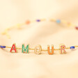 Close Up of Millefiori Bead Amour Necklace