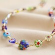 Millefiori Heart Bead Necklace