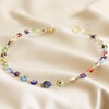 Millefiori Heart Bead Necklace Full Length