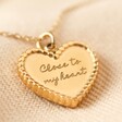 Gold Stainless Steel Close To My Heart Necklace