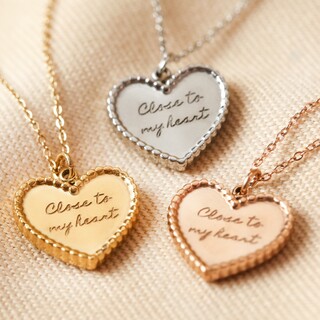 Stainless Steel Close To My Heart Necklace