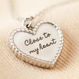 Silver Stainless Steel Close To My Heart Necklace