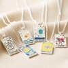 Love Tarot Enamel Pendant Necklace in Silver with Other Styles