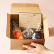 Contents of Personalised Dark & Stormy Cocktail Kit