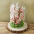blooming lovely dried flower cloche kit on arranged on table