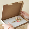 Personalised Vinyl Dried Flower Greeting Card in Gift Box