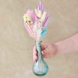 Colourful Palm Spear Posy with Vase