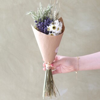 Dried Lavender and Acroclinium Bunch