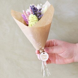 Natural Dried Flower Posy Bouquet Letterbox Gift