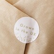 Sticker on English Countryside Dried Flower Bouquet