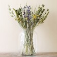 English Countryside Dried Flower Bouquet in Vase