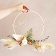Wooden Get Cosy Dried Flower Wreath