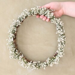 Gypsophila Spring Dried Flower Wreath