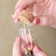 Cork Stopper from Large Dried Flower Glass Bottle