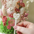close up of flowers and bouquet stick in More Than A Mum Dried Flower Cloche Kit