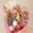 Close Up of Colourful Mother's Day Token Dried Flower Posy