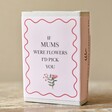 Mum Tiny Matchbox Dried Flower Posy on Wooden Surface