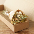 Natural Dried Flower Posy Letterbox Gift with Citrine in Box