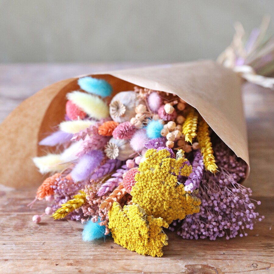 Pastel Easter Dried Flower Bouquet | Lisa Angel