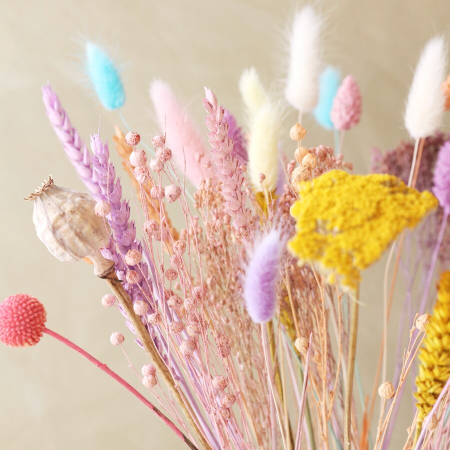 Pastel Easter Dried Flower Bouquet | Lisa Angel