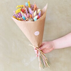 Bright Pastels Dried Flower Bouquet