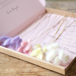 Pastel Lagurus Bunny Tails Easter Letterbox Gift