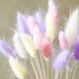 Close Up of Pastel Lagurus Bunny Tails Easter Letterbox Gift