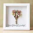 Personalised Pastel Dried Flower Box Frame 
