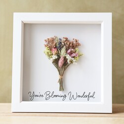 Personalised Pastel Dried Flower Box Frame