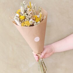 Pastel Dried Flower Posy Bouquet Letterbox Gift | Lisa Angel