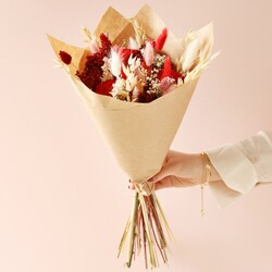 Valentine's Dried Flower Bouquet