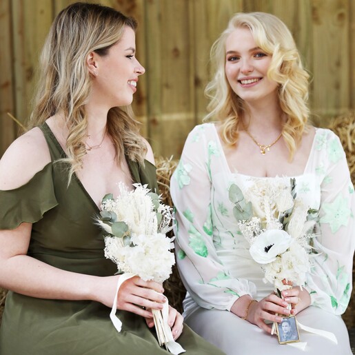 Eucalyptus and White Flower Wedding Posy