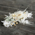 Vintage White Dried Flower Hair Comb