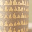 Close Up of Pattern on Gold Triangle Print Planter