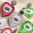 Beaded Heart Eye Earrings Full Collection