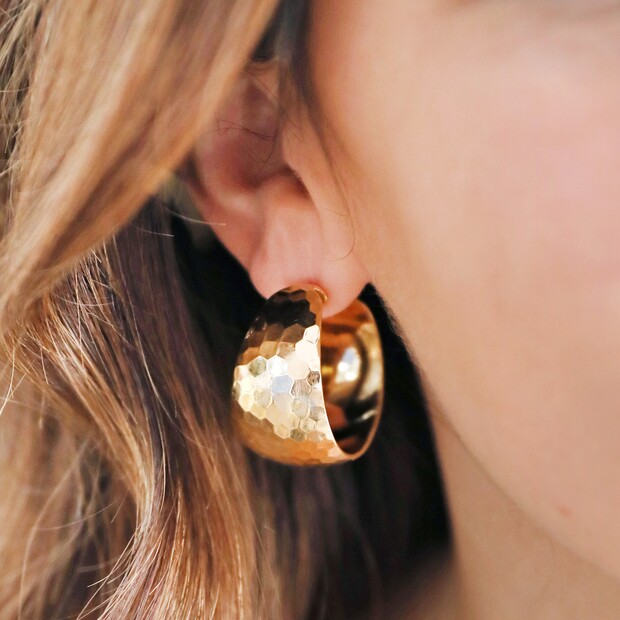 Buy Celtic Knot Gold Hoop Earrings 22 KT yellow gold (3.52 gm). | Online By  Giriraj Jewellers