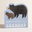 Grandad Bear Father's Day Card on Neutral Background