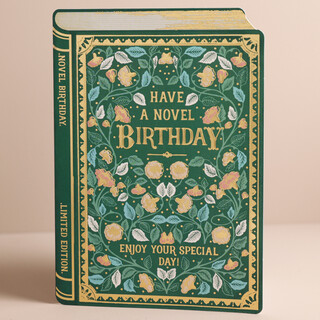 The Art File Vintage Novel Birthday Card