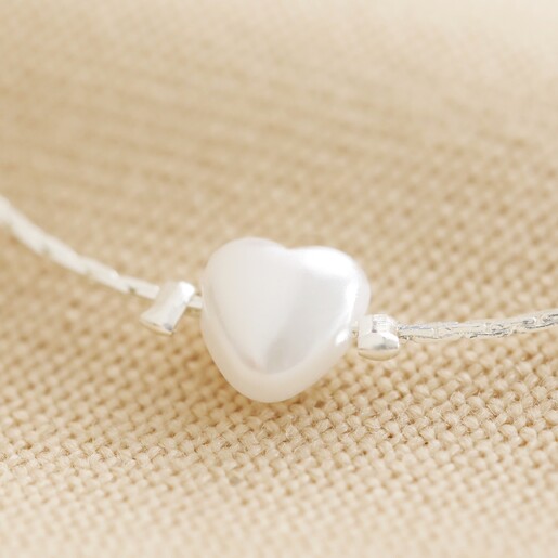Buy GIVA Sterling Silver Zircon Heart Charm Bracelet for Women(ADJUSTABLE)  online