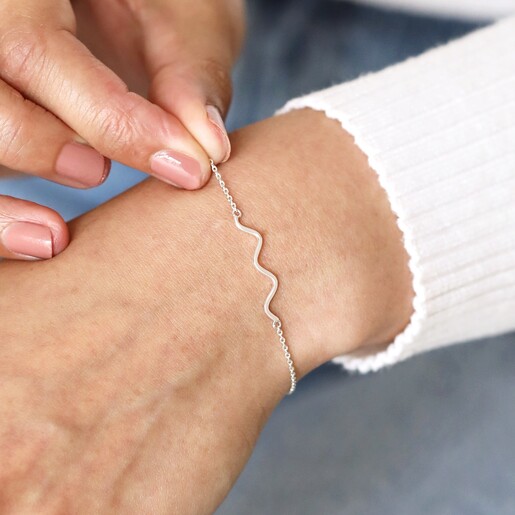 Dainty silver bracelet on sale uk