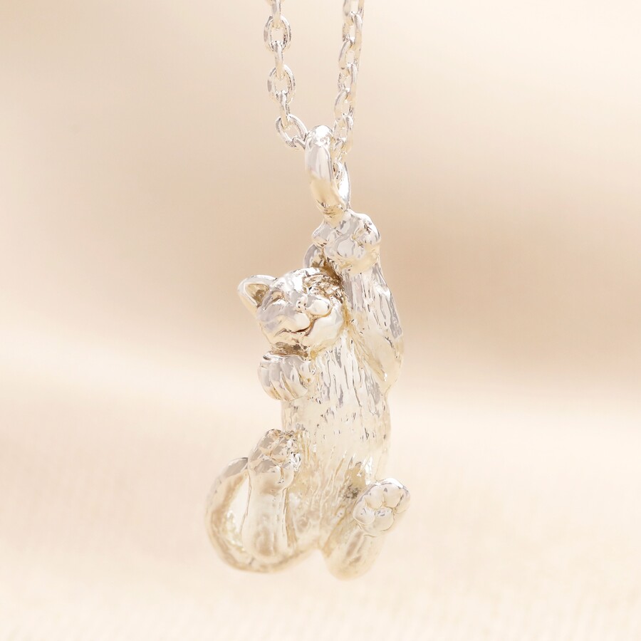 Characterful 9ct Gold & Diamond Cat Pendant Necklace - Necklaces from  Cavendish Jewellers Ltd UK