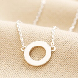 Eternity Ring Pendant Necklace in Silver