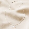 Opal Sun Pendant Necklace in Silver Full Length